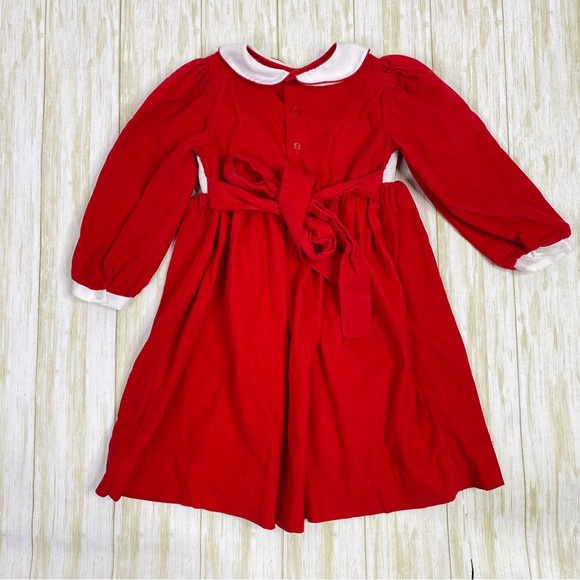 Friedknit Creations Christmas Embroidered Long Sleeve Dress - Picture 5 of 5